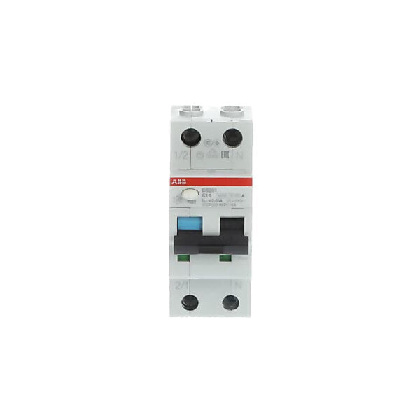 ABB FI/LS-Schalter 6kA, 1p+N DS201A-C16/0,03